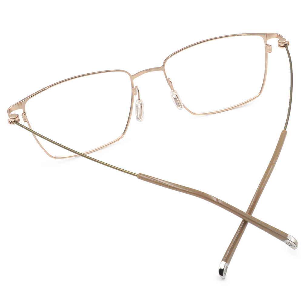 極‧舒適3.0系列 l  機密間諜方框眼鏡 | 仿古金