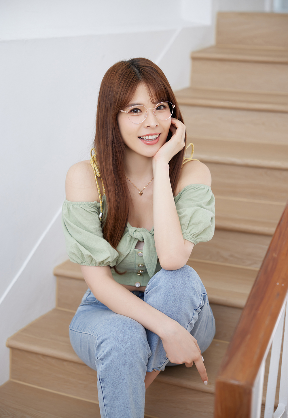 極‧舒適3.0系列 l 日系文藝多邊圓框眼鏡 | 俏麗粉