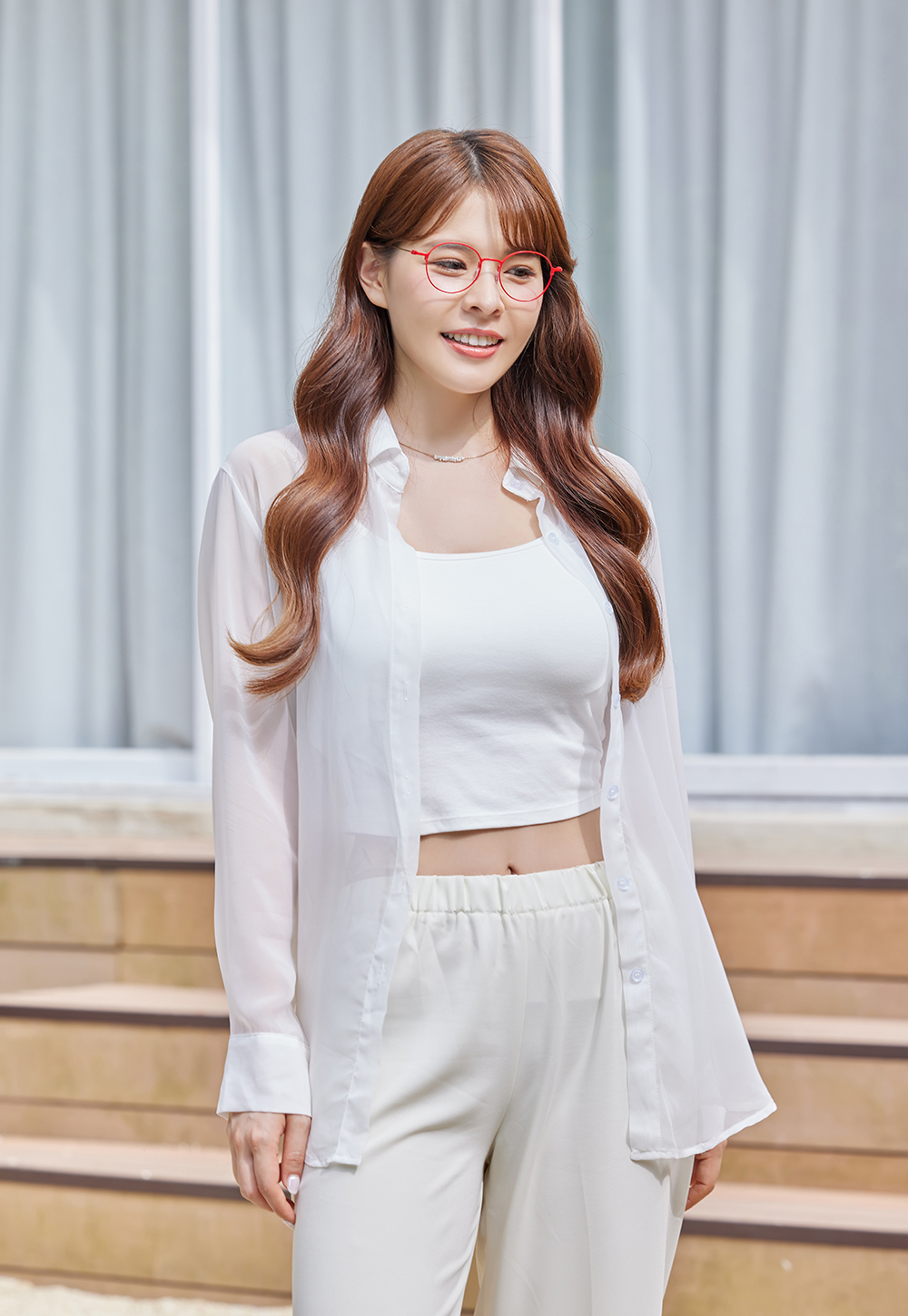 極‧舒適3.0系列 l  精巧極細圓框眼鏡 | 野莓紅