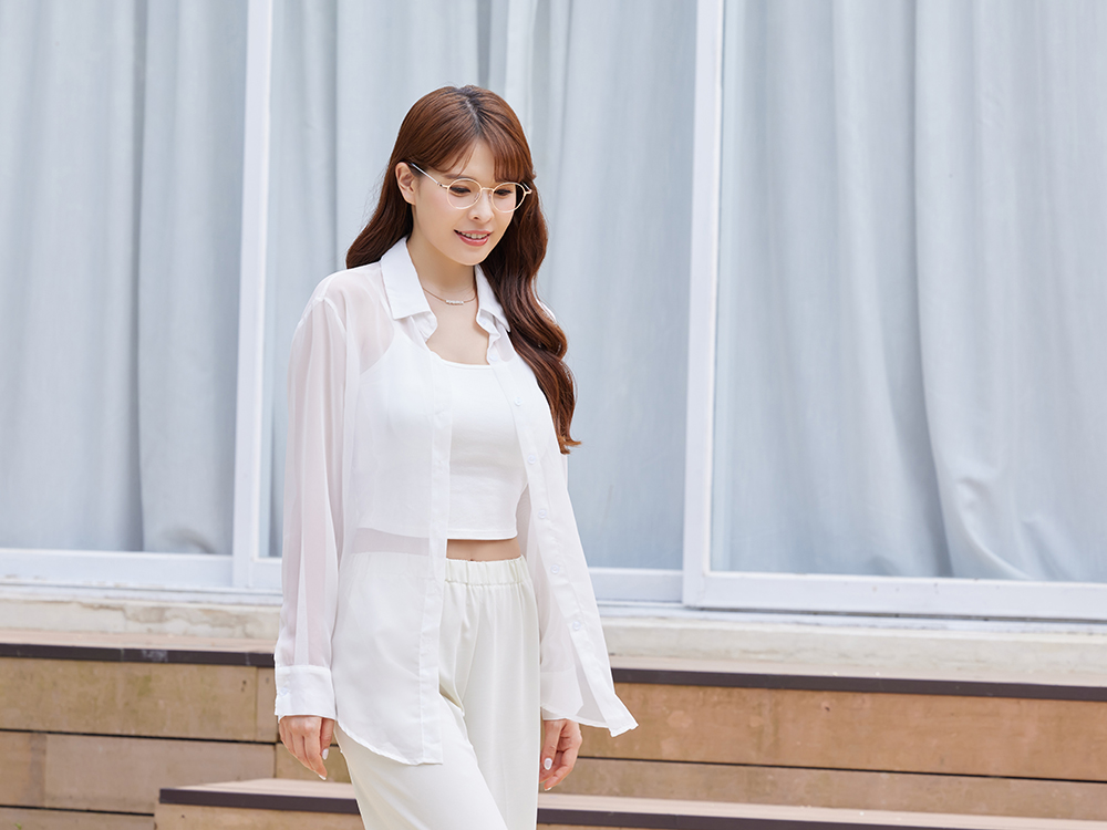 極‧舒適3.0系列 l  精巧極細圓框眼鏡 | 落日金