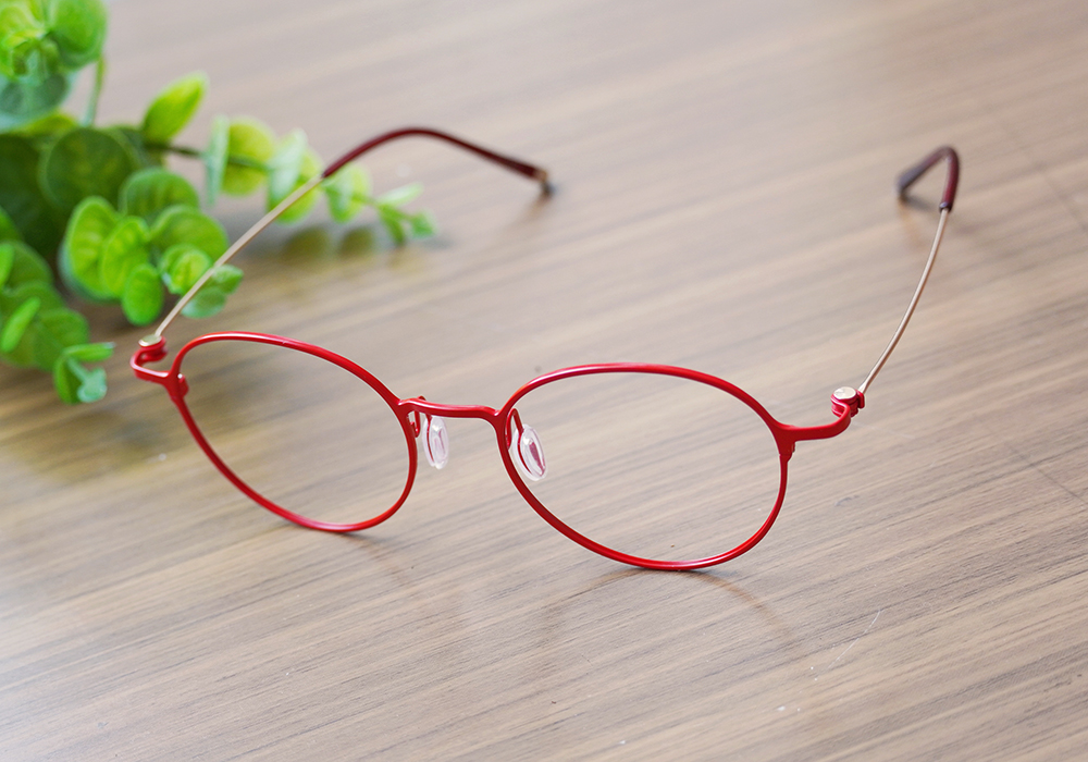 極‧舒適3.0系列 l  精巧極細圓框眼鏡 | 野莓紅