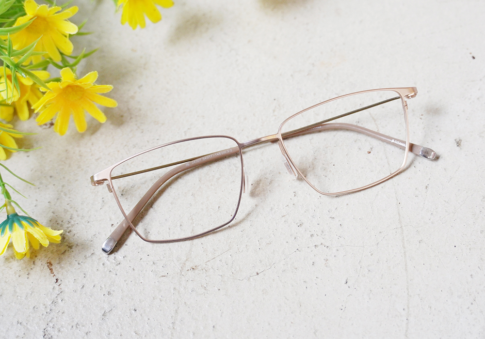 極‧舒適3.0系列 l  機密間諜方框眼鏡 | 仿古金