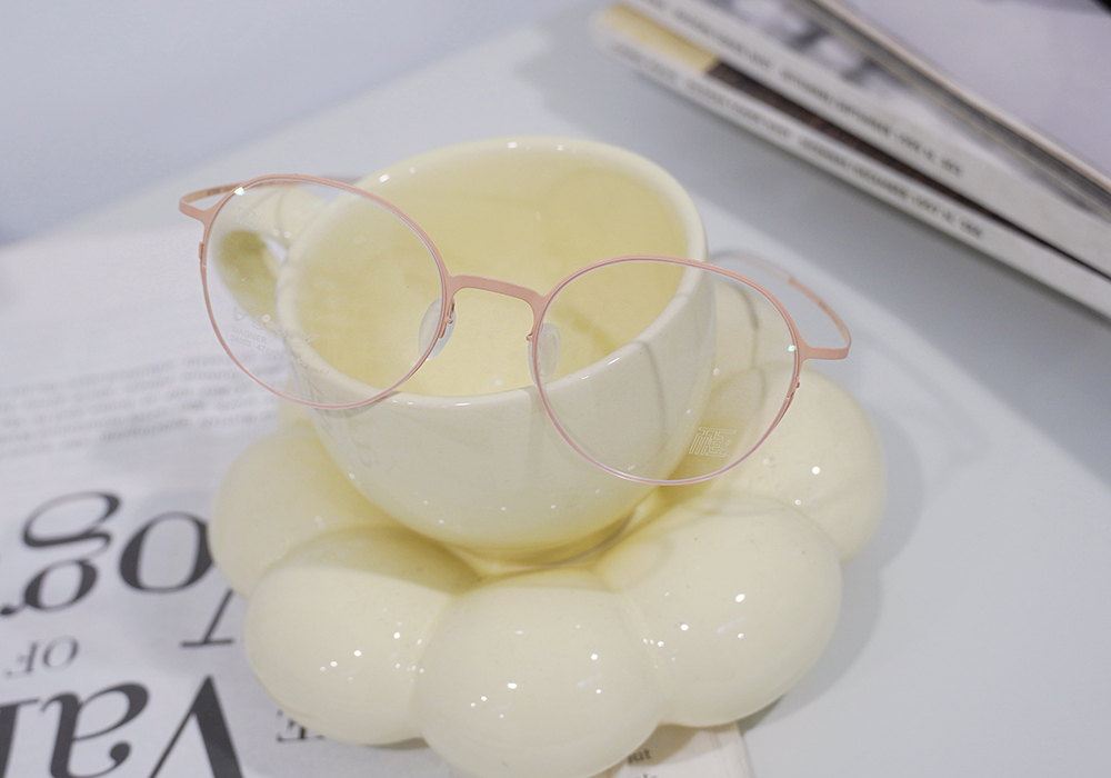 極‧舒適3.0系列 l 極彈馬卡龍色圓框眼鏡 | 杏桃橙