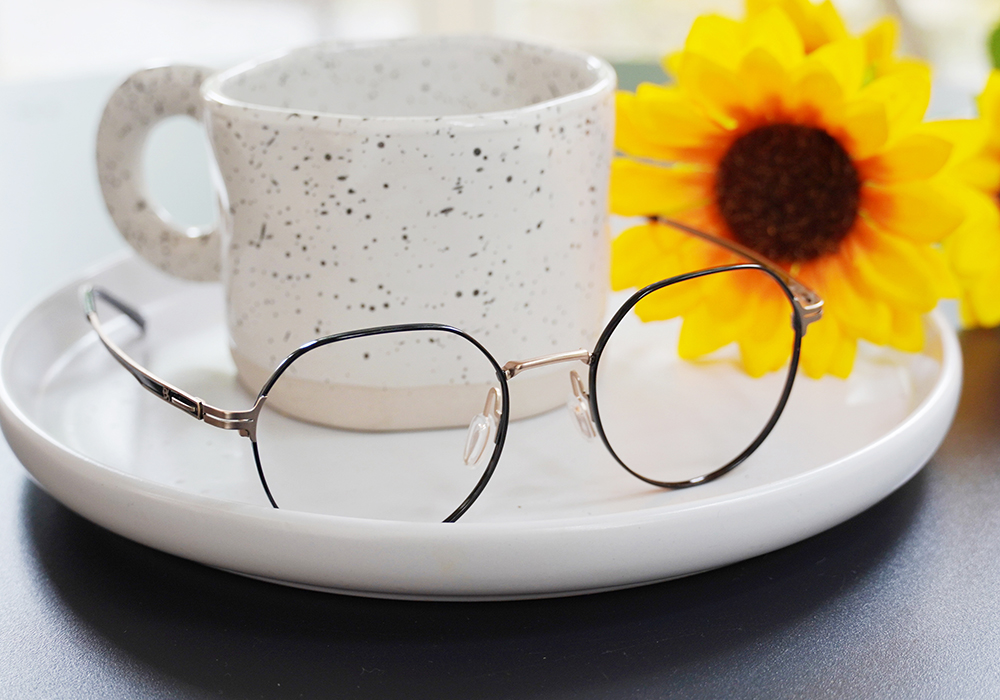 極‧舒適3.0系列 l 日系文藝多邊圓框眼鏡 | 博學黑