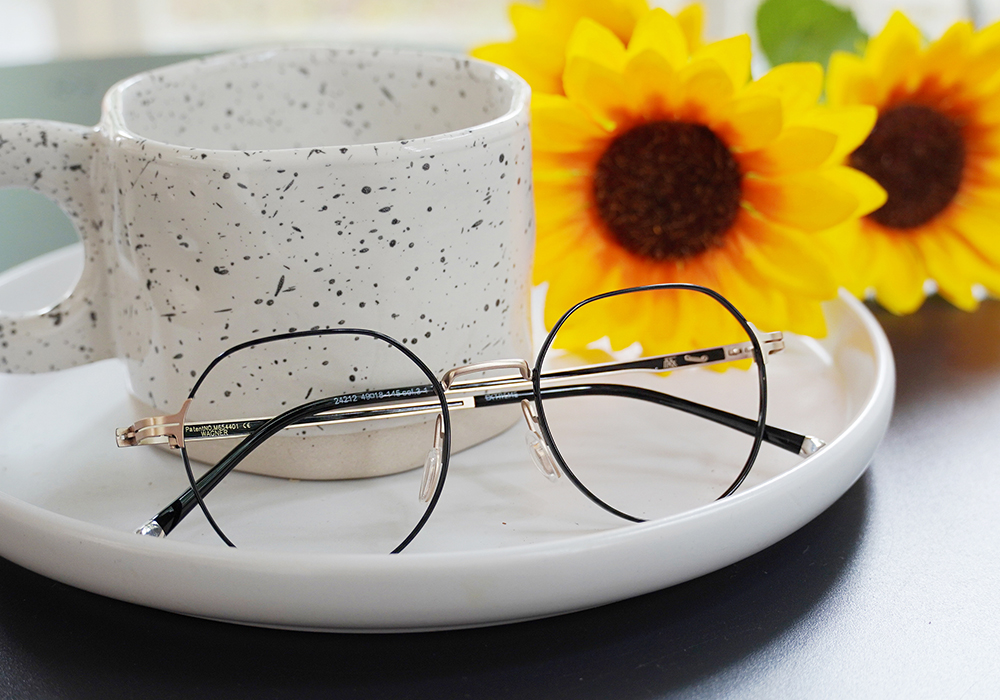 極‧舒適3.0系列 l 日系文藝多邊圓框眼鏡 | 博學黑