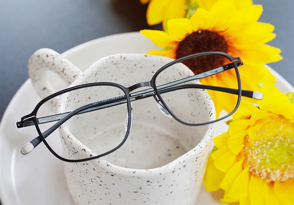 極‧舒適3.0系列 l 博學多聞多邊框眼鏡 | 知性黑