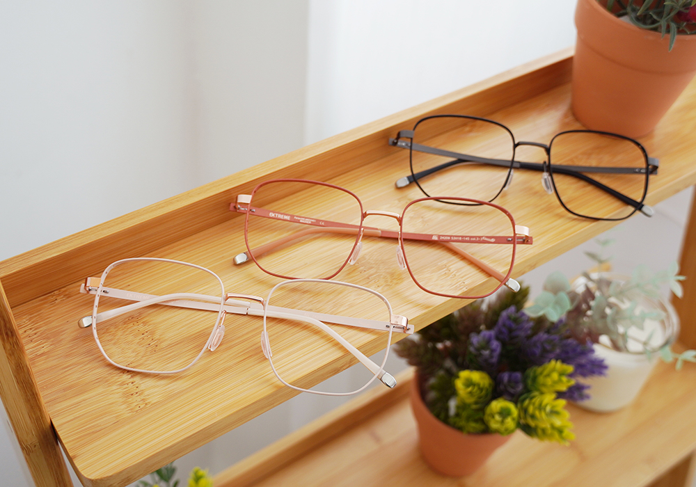 極‧舒適3.0系列 l 細緻多邊框眼鏡 l  浪漫粉膚