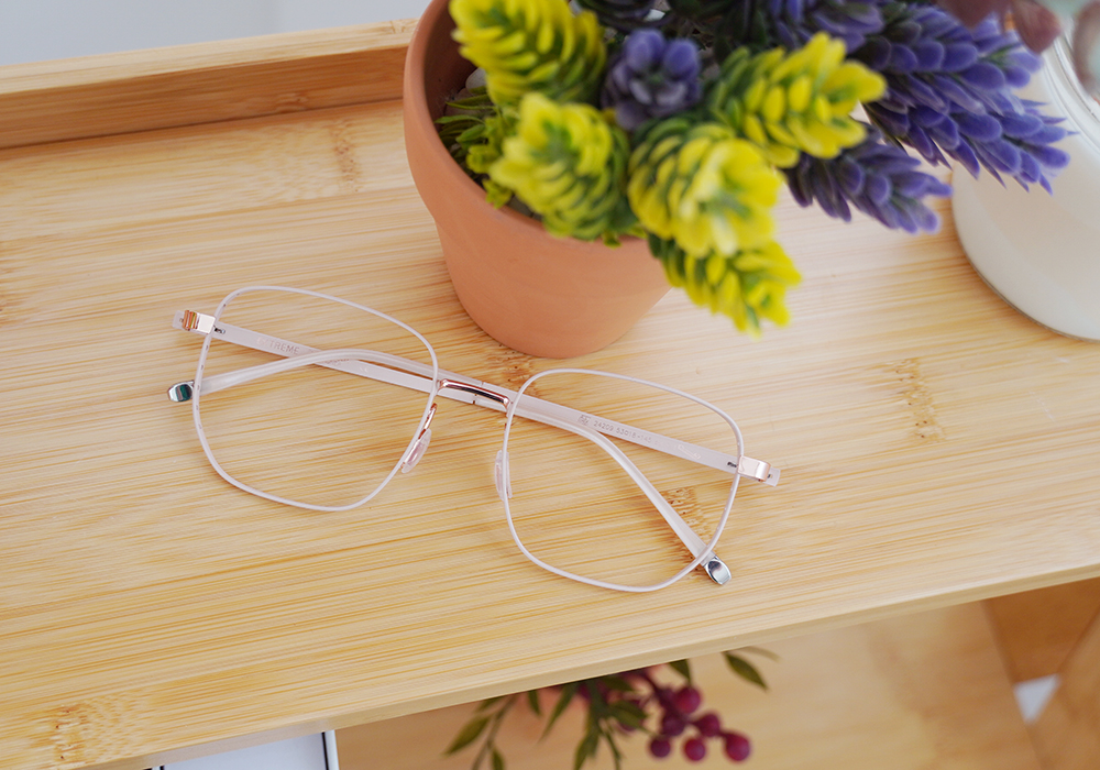 極‧舒適3.0系列 l 細緻多邊框眼鏡 l  浪漫粉膚