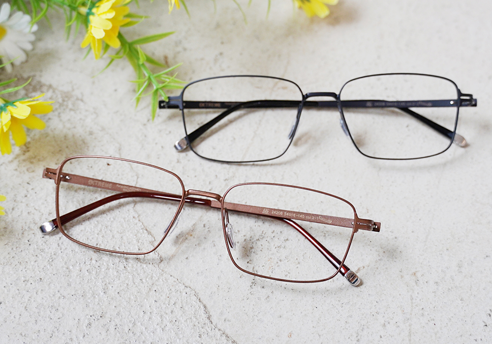 極‧舒適3.0系列 l 基礎極細方框眼鏡 | 百搭黑