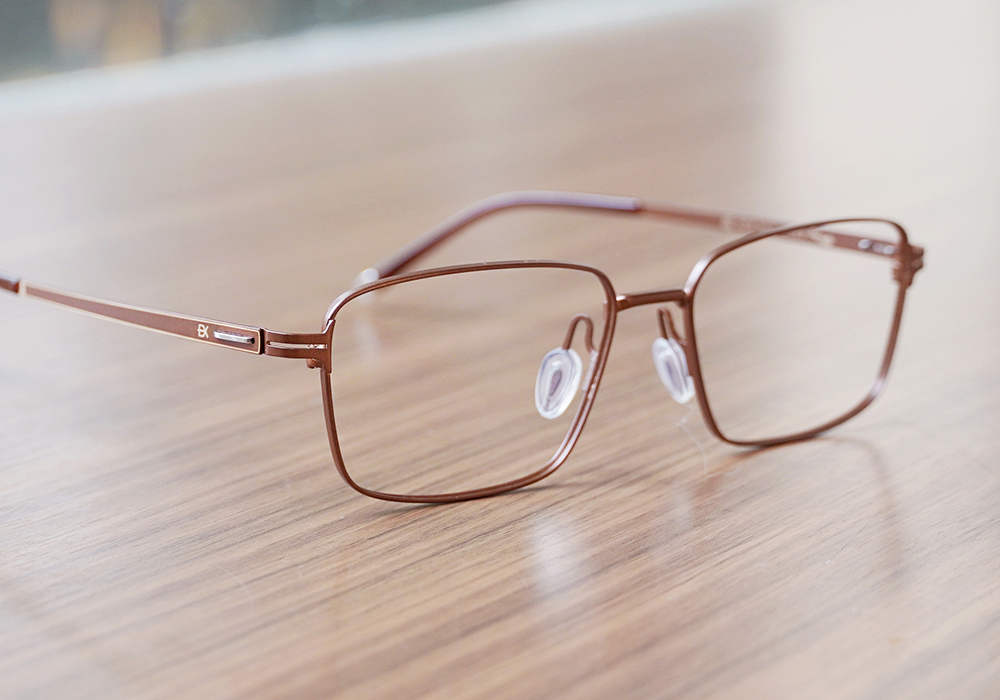 極‧舒適3.0系列 l 基礎極細方框眼鏡 | 古典棕