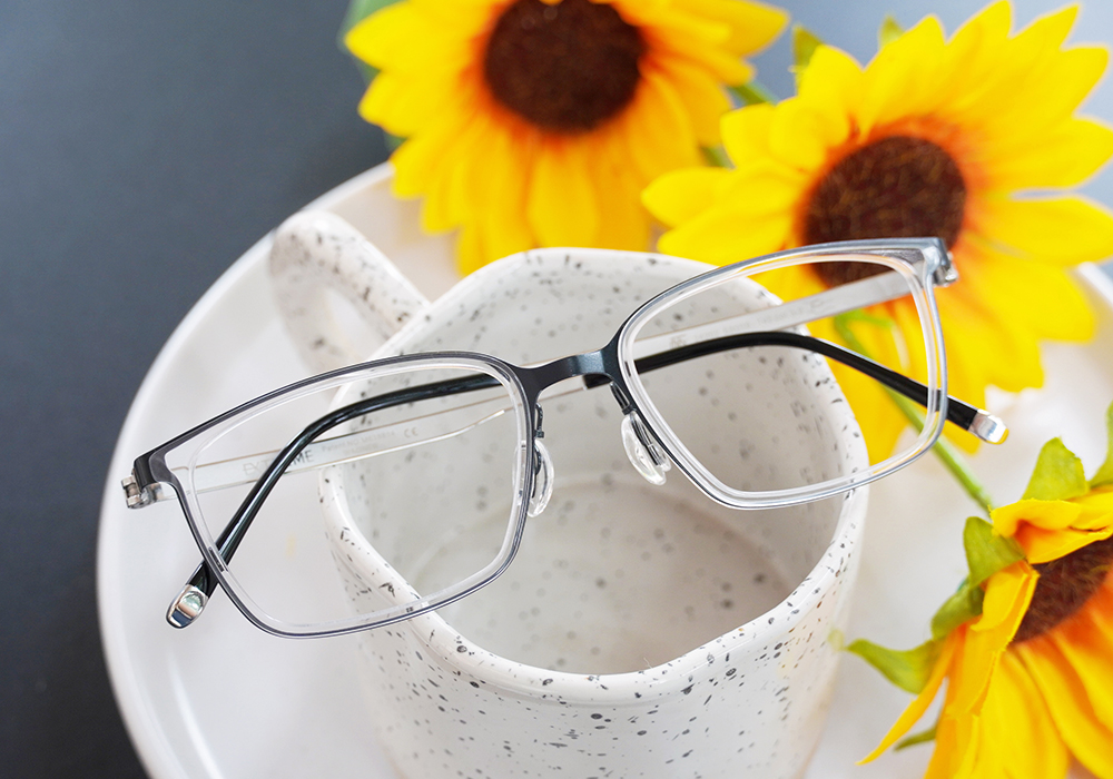 極‧舒適3.0系列 l 機靈方框眼鏡 |  知性透黑