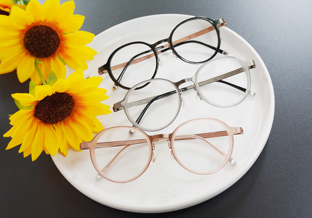 極‧舒適3.0系列 l 英倫復古多邊套圓框眼鏡| 粉黑