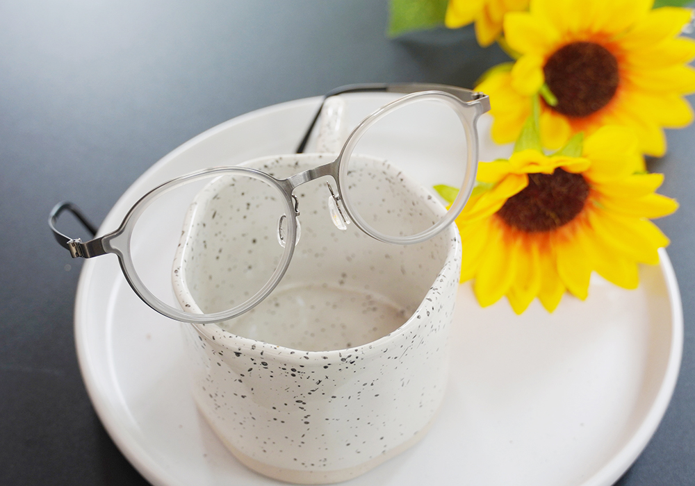 極‧舒適3.0系列 l 英倫復古多邊套圓框眼鏡 | 金屬灰