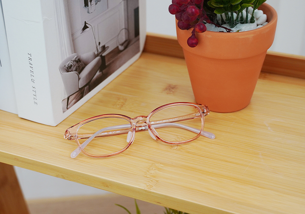 極‧舒適3.0系列 l 低調小細圓框眼鏡 l 玫瑰金