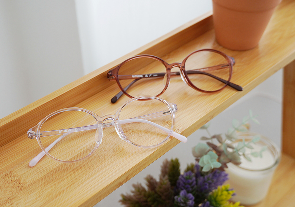 極‧舒適3.0系列 l 小清新圓框眼鏡 l 蜜茶棕