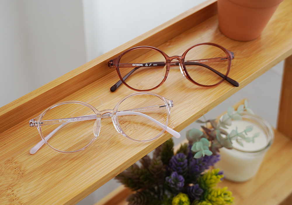 極‧舒適3.0系列 l 小清新圓框眼鏡 l 櫻花粉