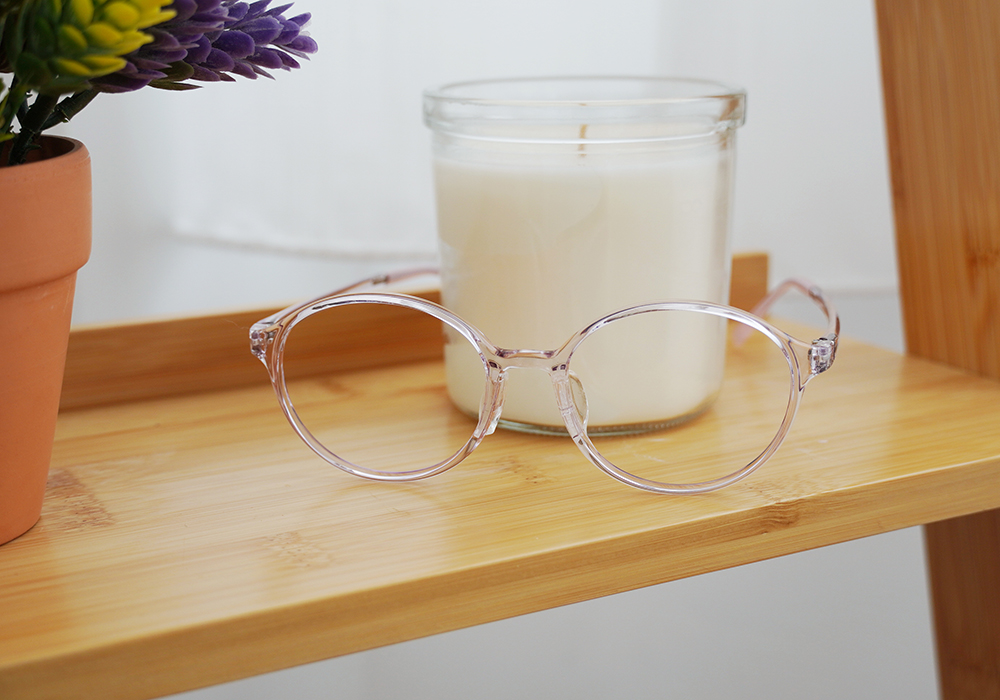 極‧舒適3.0系列 l 小清新圓框眼鏡 l 櫻花粉