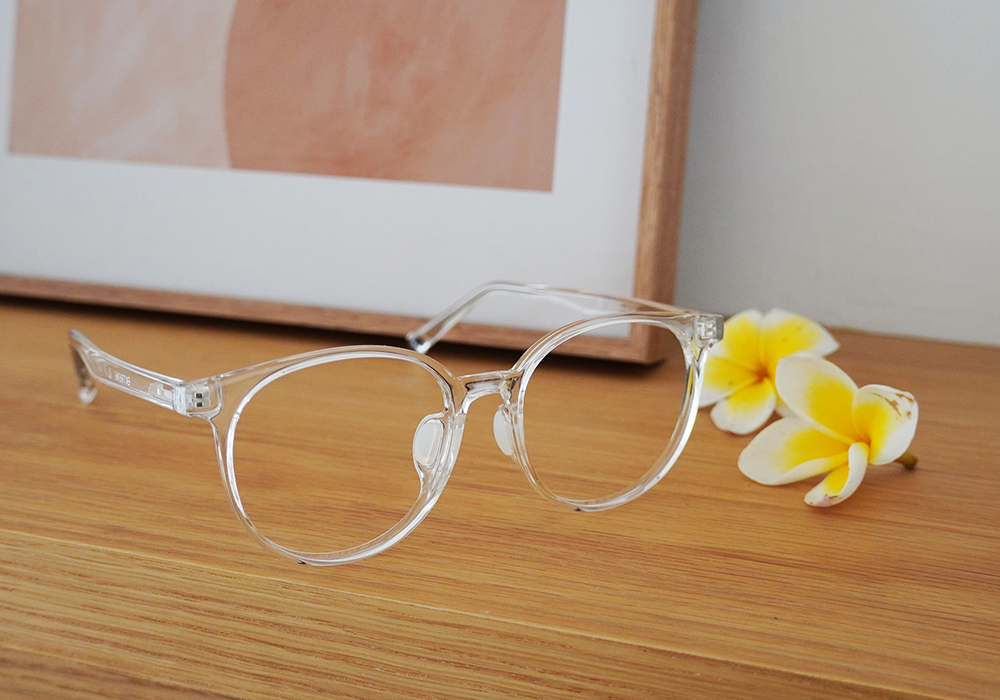 極‧舒適3.0系列 l 百搭波士頓圓框眼鏡 l  冰晶透