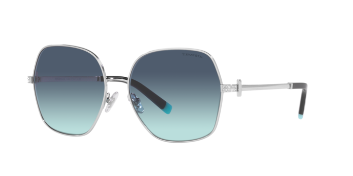 Tiffany &amp; Co. | 冷豔質感方框太陽眼鏡 | 冰透銀