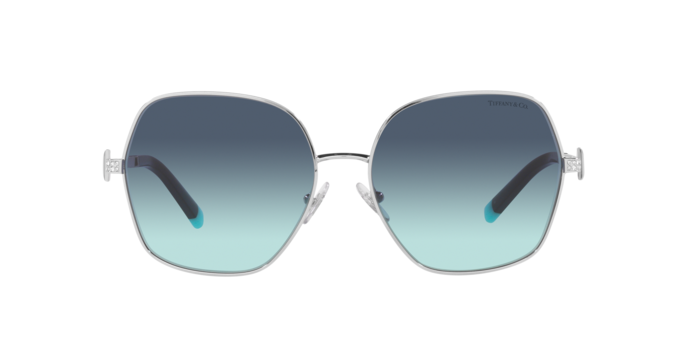 Tiffany &amp; Co. | 冷豔質感方框太陽眼鏡 | 冰透銀