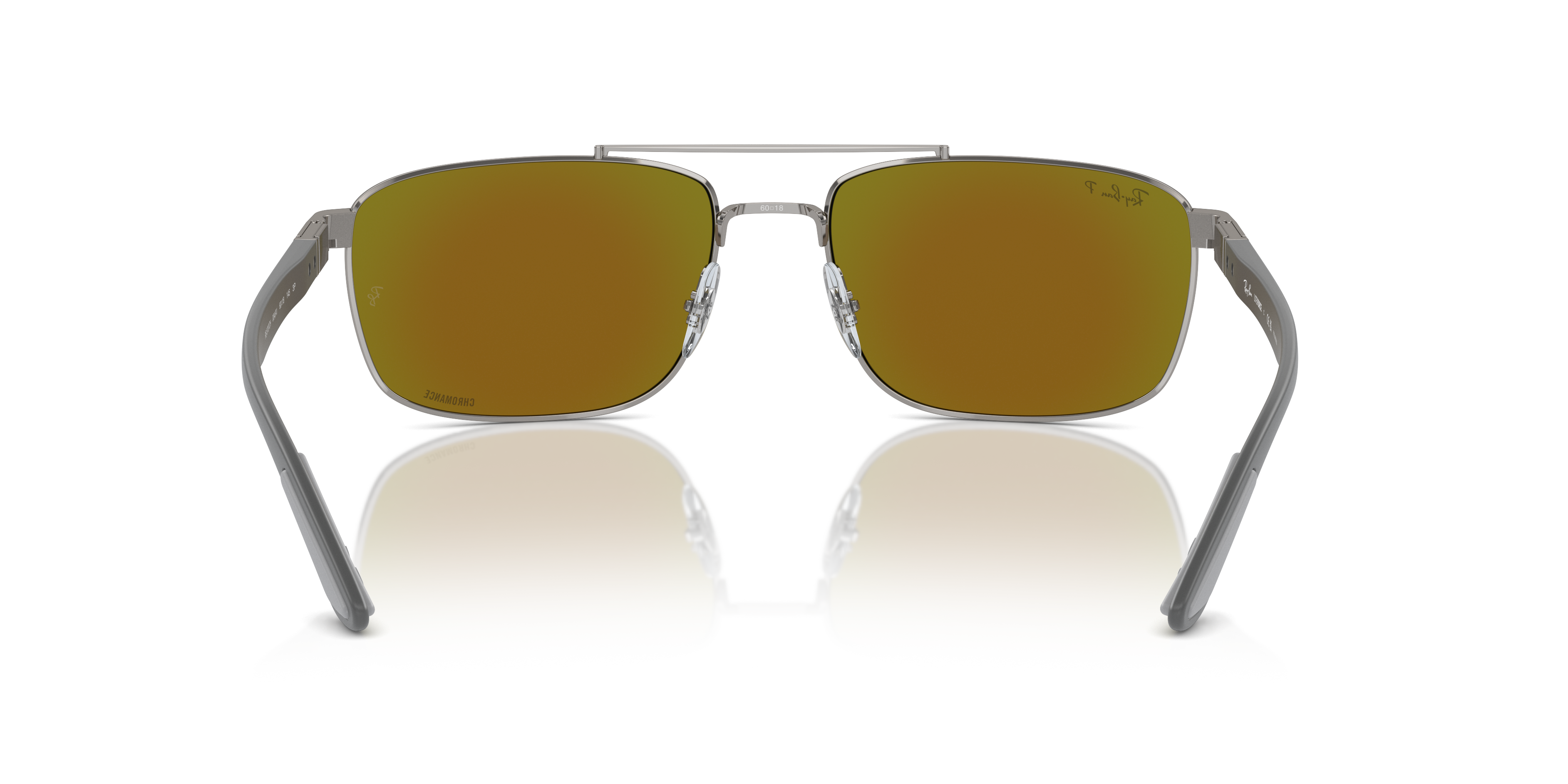 Ray Ban l 陽光活潑方框太陽眼鏡 | 流光銀