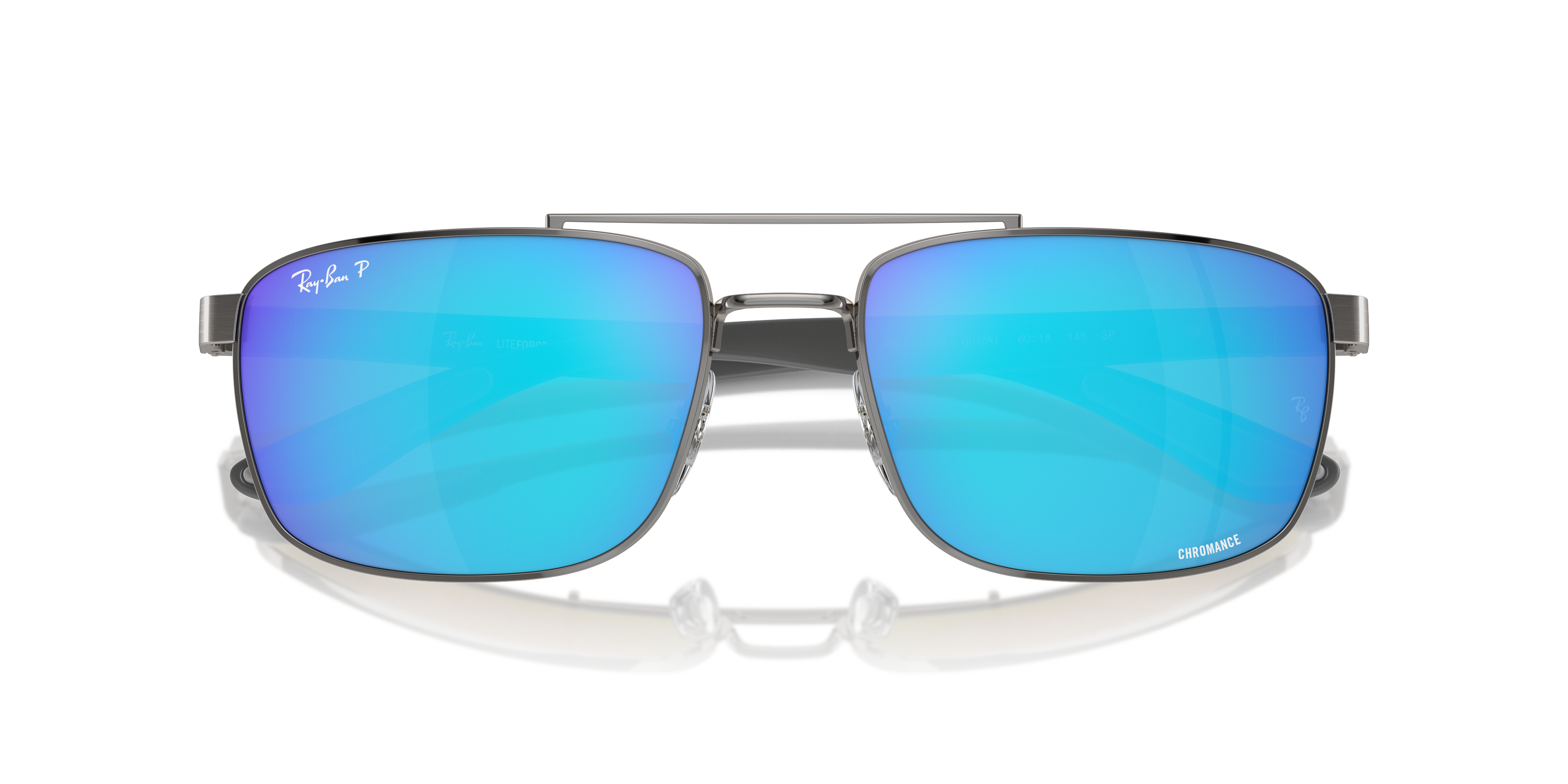 Ray Ban l 陽光活潑方框太陽眼鏡 | 流光銀