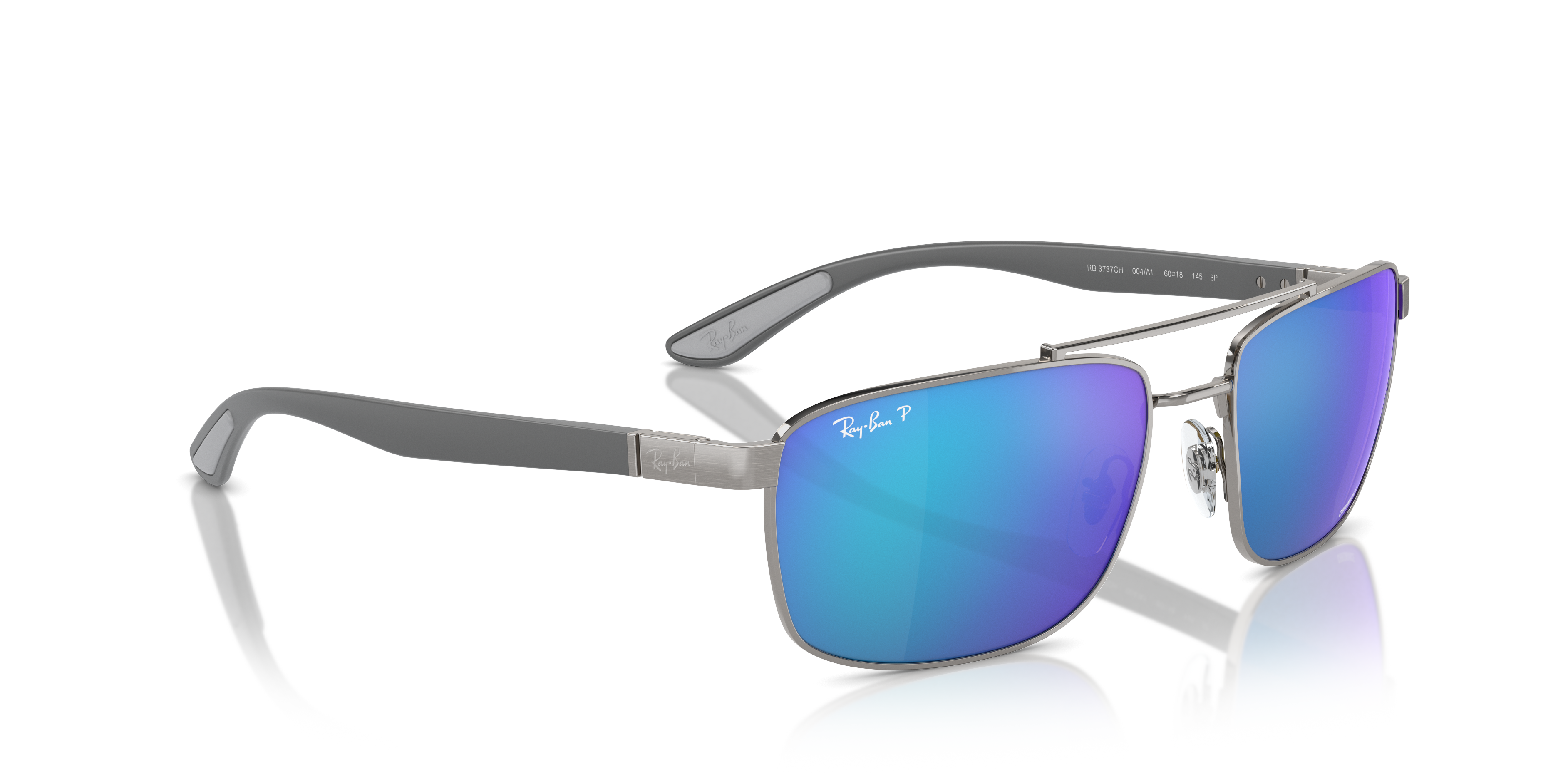 Ray Ban l 陽光活潑方框太陽眼鏡 | 流光銀