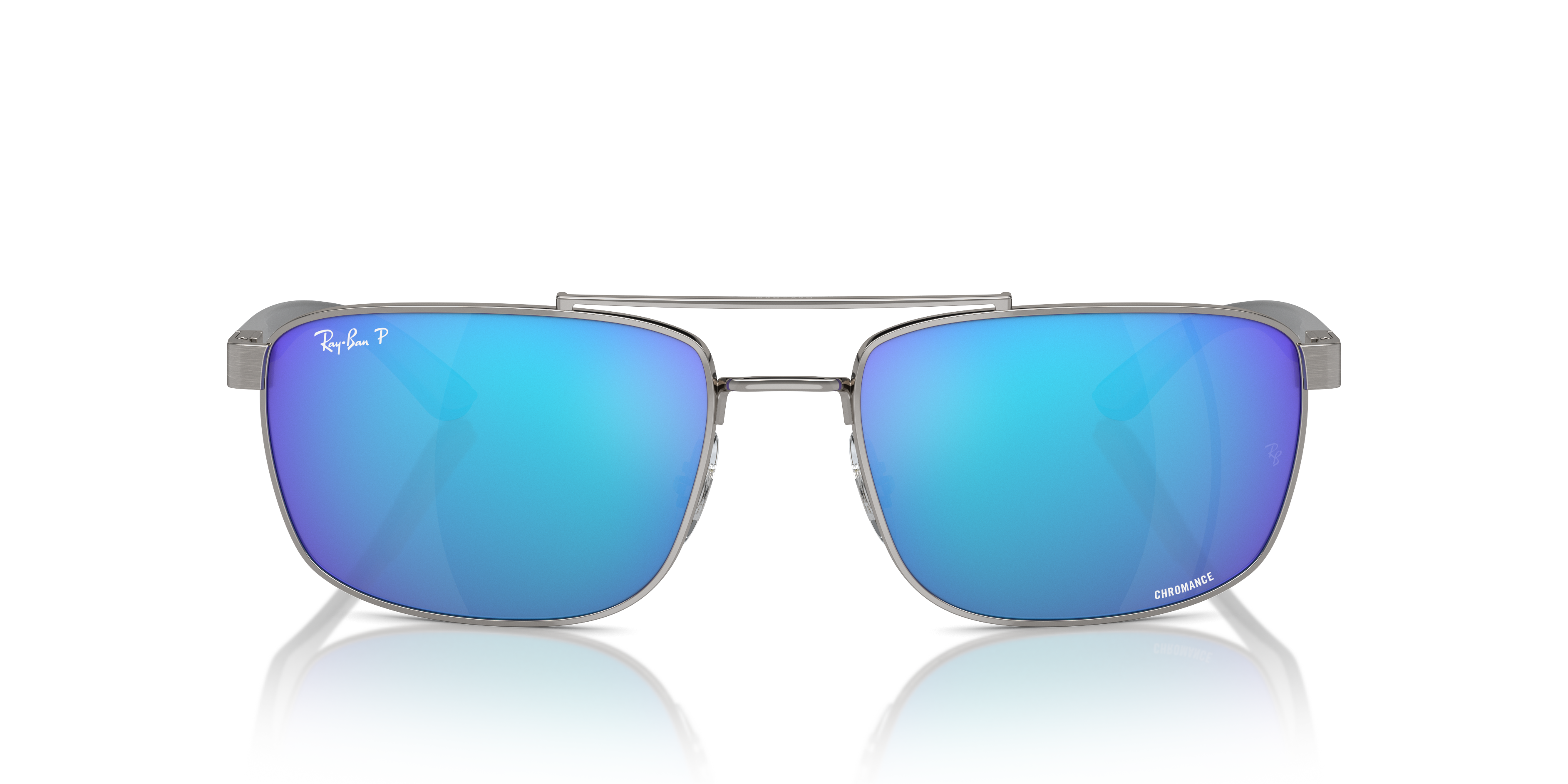 Ray Ban l 陽光活潑方框太陽眼鏡 | 流光銀