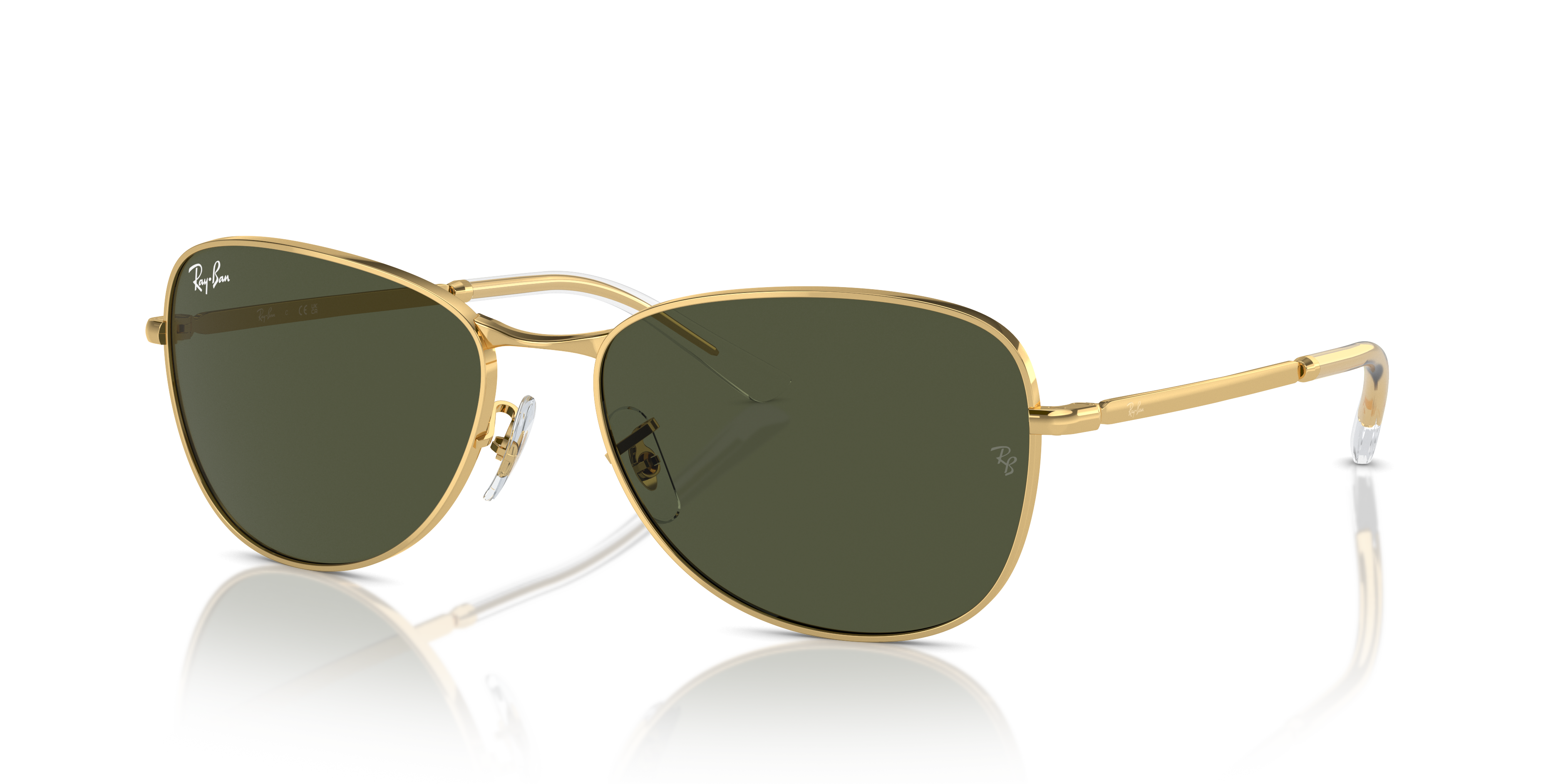 Ray Ban l 經典俐落多邊框太陽眼鏡 | 質感金