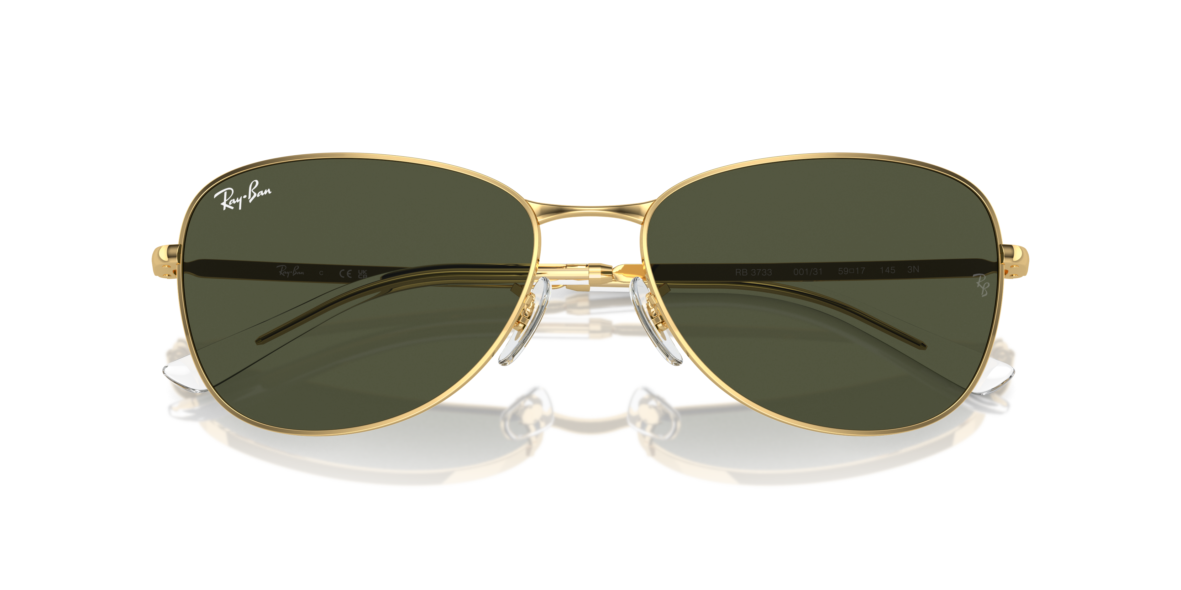 Ray Ban l 經典俐落多邊框太陽眼鏡 | 質感金