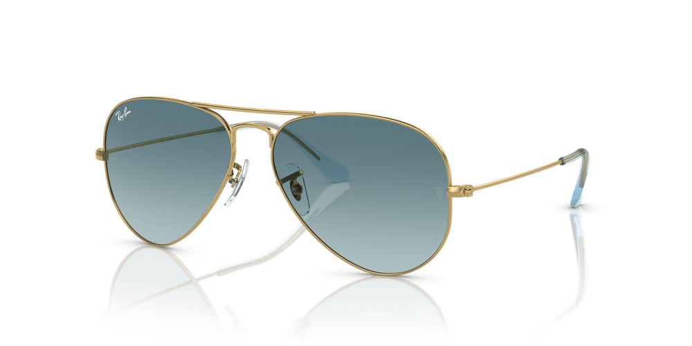 Ray Ban l 自信大膽雙槓多邊框太陽眼鏡｜奢華金