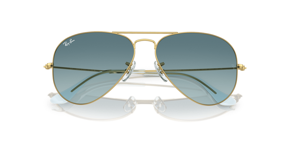 Ray Ban l 自信大膽雙槓多邊框太陽眼鏡｜奢華金