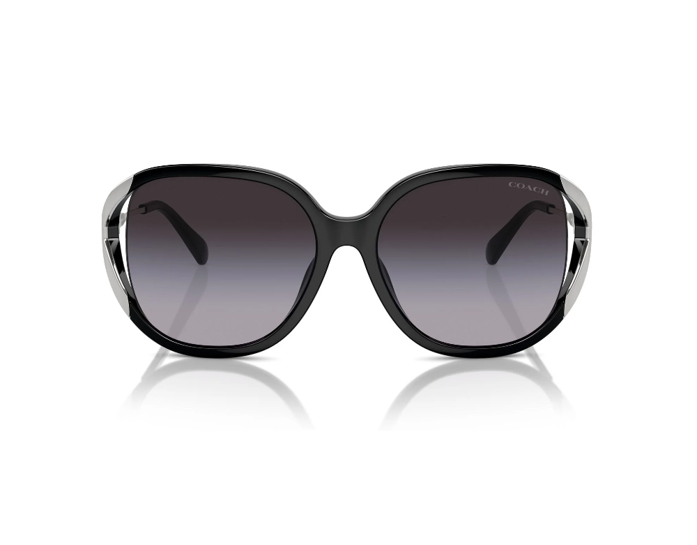 COACH|獨特風格蝴蝶框太陽眼鏡|格調黑