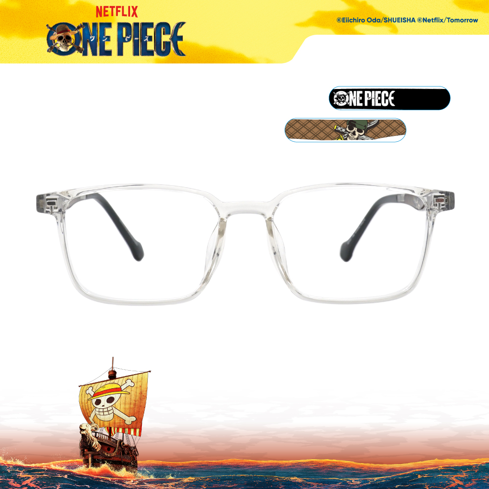 ONE PIECE |索隆-堅毅無刀流 長方框眼鏡|清冷透
