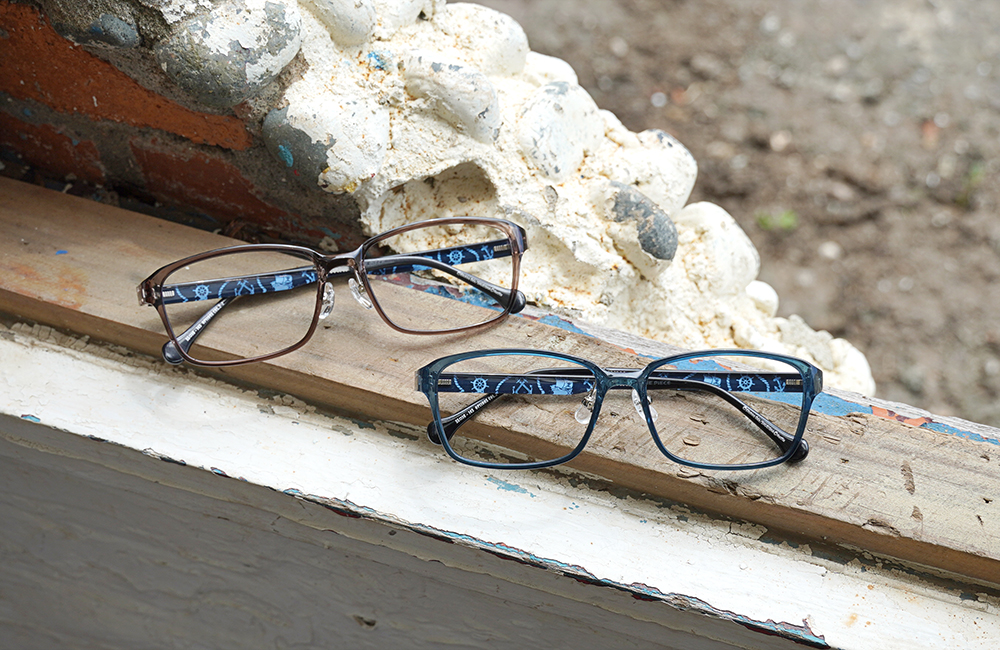 ONE PIECE |夢想の船-前進梅利號 長方框眼鏡|深海藍