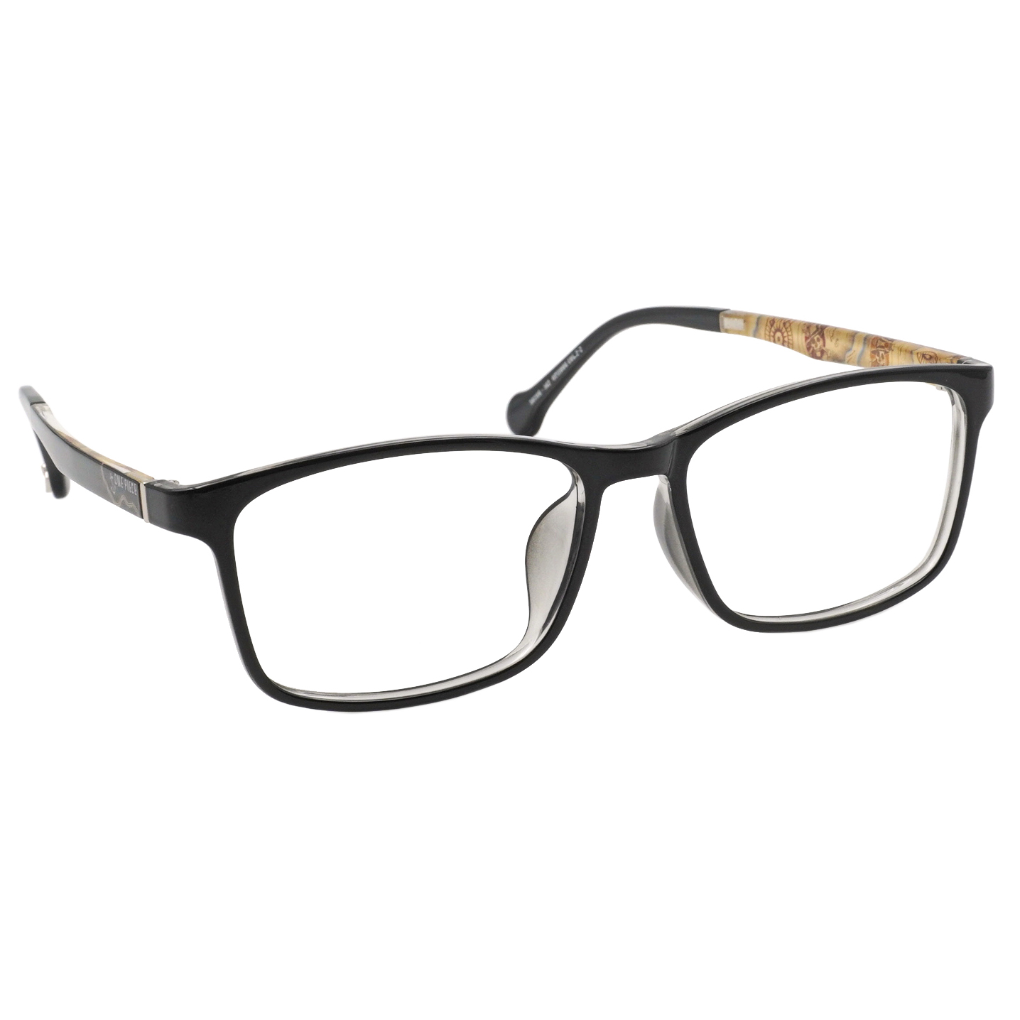 ONE PIECE |梅利號-航海地圖 長方框眼鏡|墨羽黑