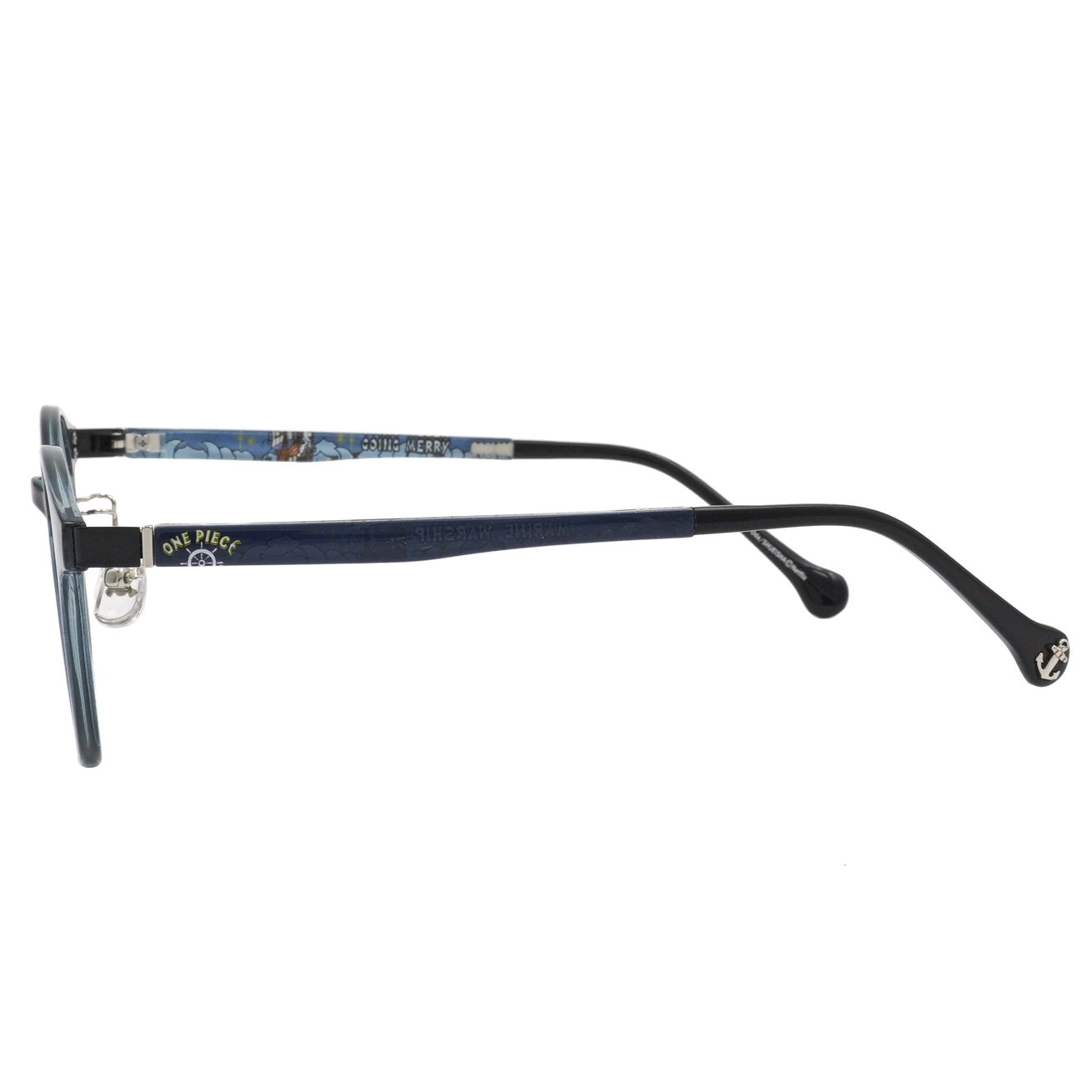 ONE PIECE |梅利號VS海軍 梨圓框眼鏡|霧霾藍