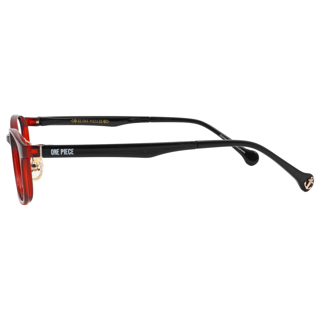 ONE PIECE |傳奇冒險 長方框眼鏡|波爾多紅