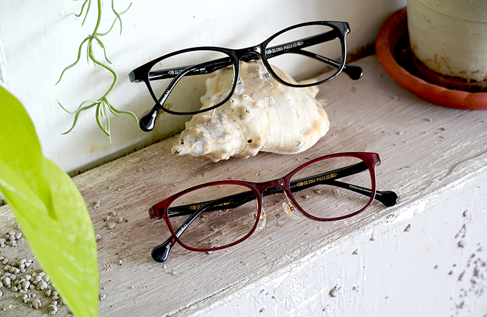 ONE PIECE |傳奇冒險 長方框眼鏡|波爾多紅