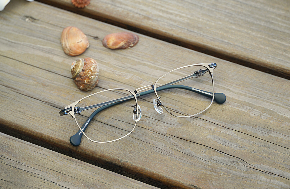 ONE PIECE |魯夫-草帽骷髏頭 波士頓框眼鏡|碧色