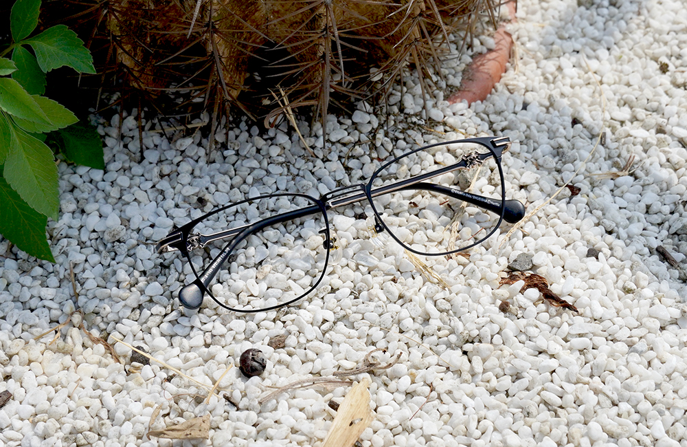 ONE PIECE |魯夫-草帽骷髏頭 波士頓框眼鏡|漆黑