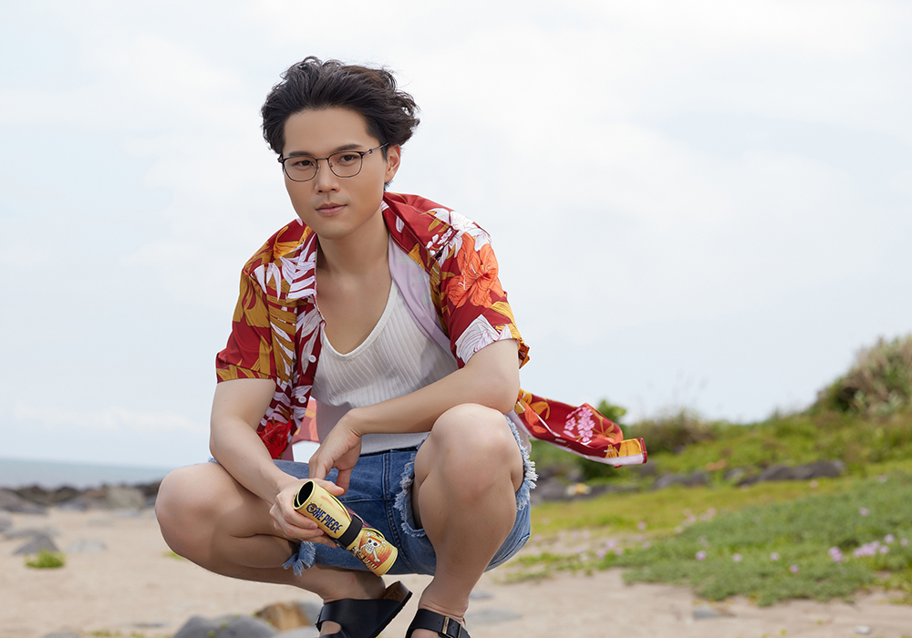 ONE PIECE |魯夫-草帽骷髏頭 波士頓框眼鏡|殷紅