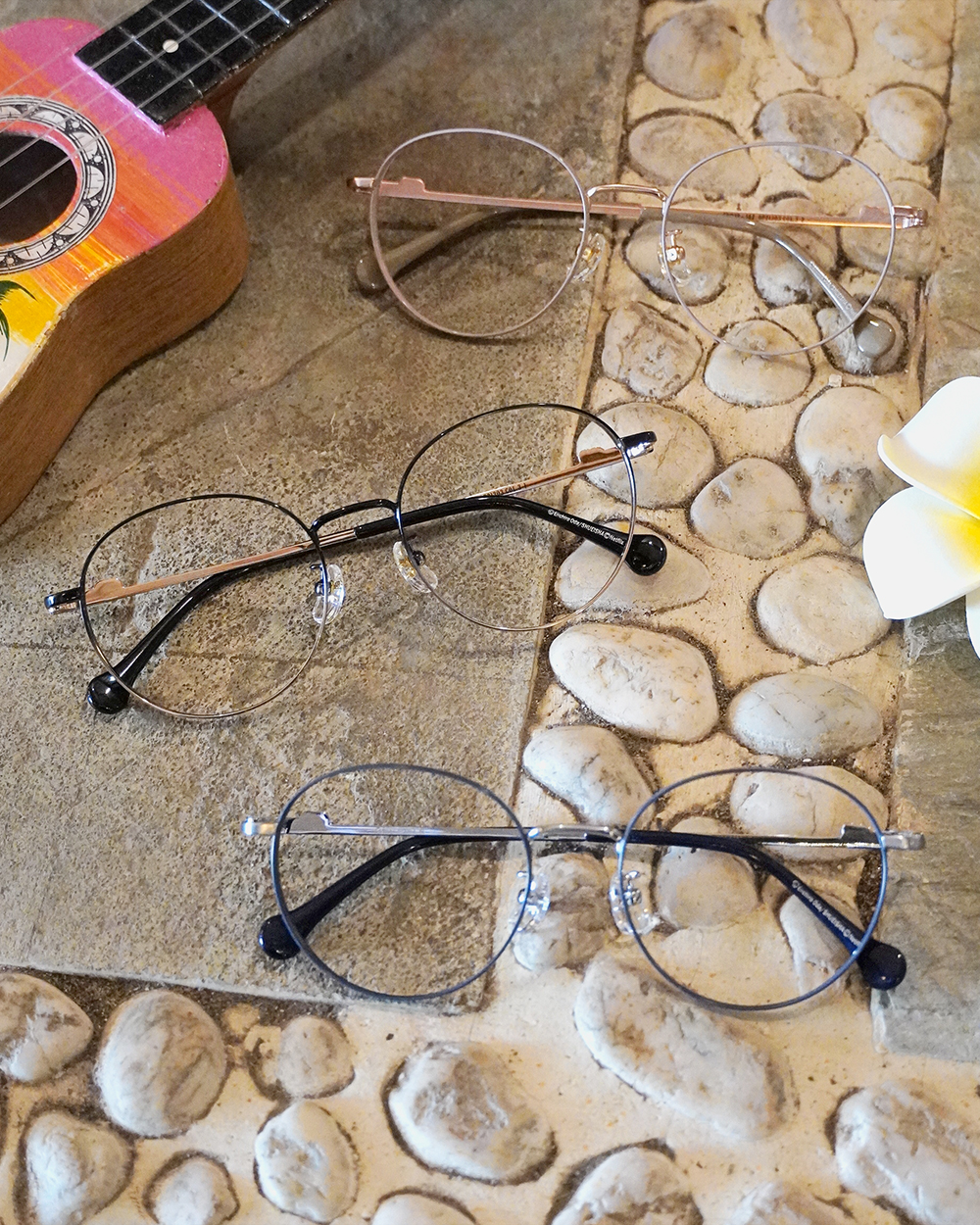 ONE PIECE |海上精靈-梅利號 圓框眼鏡|深海藍