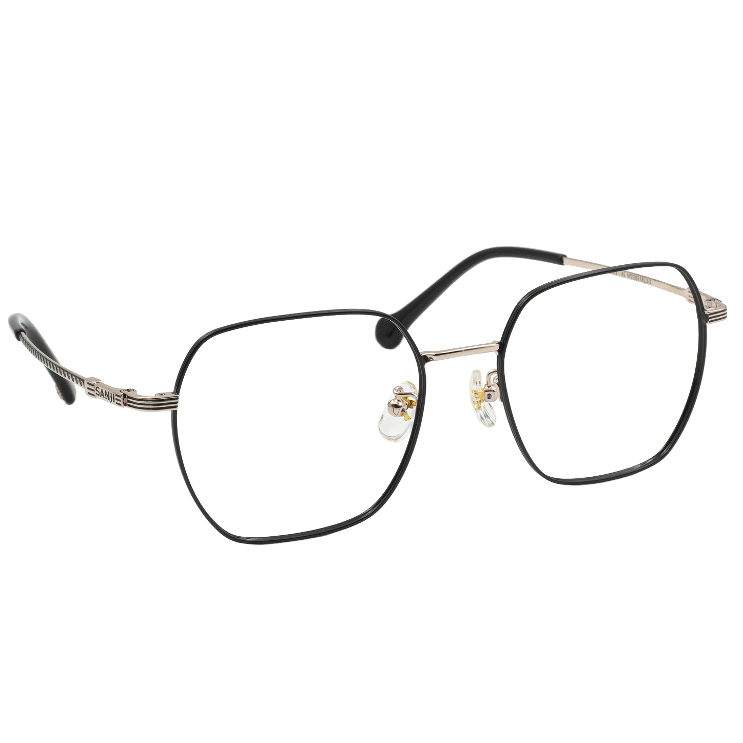 ONE PIECE |香吉士-刀叉風暴 多邊框眼鏡|紳士黑