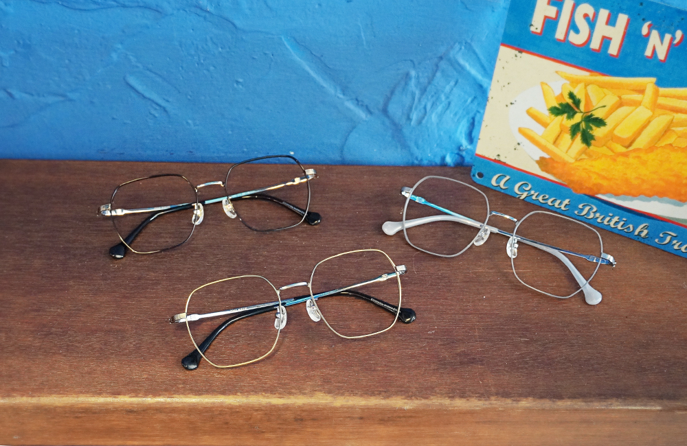 ONE PIECE |香吉士-刀叉風暴 多邊框眼鏡|紳士黑