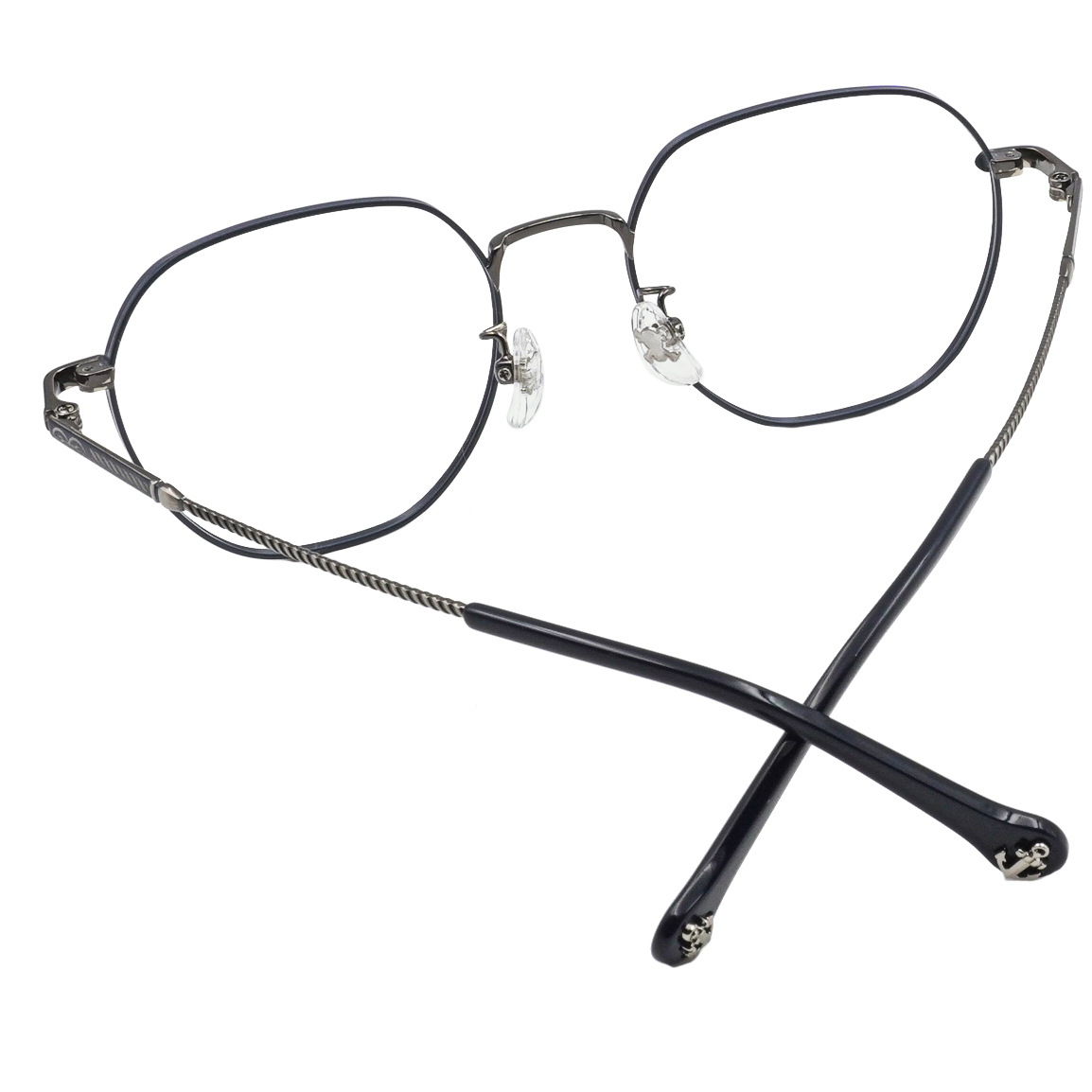 ONE PIECE |卡普-犬首海軍 多邊框眼鏡|海軍藍