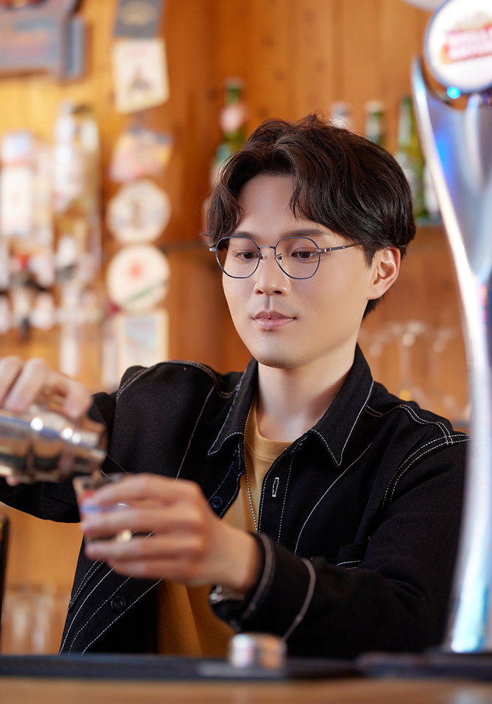 ONE PIECE |卡普-犬首海軍 多邊框眼鏡|海軍藍