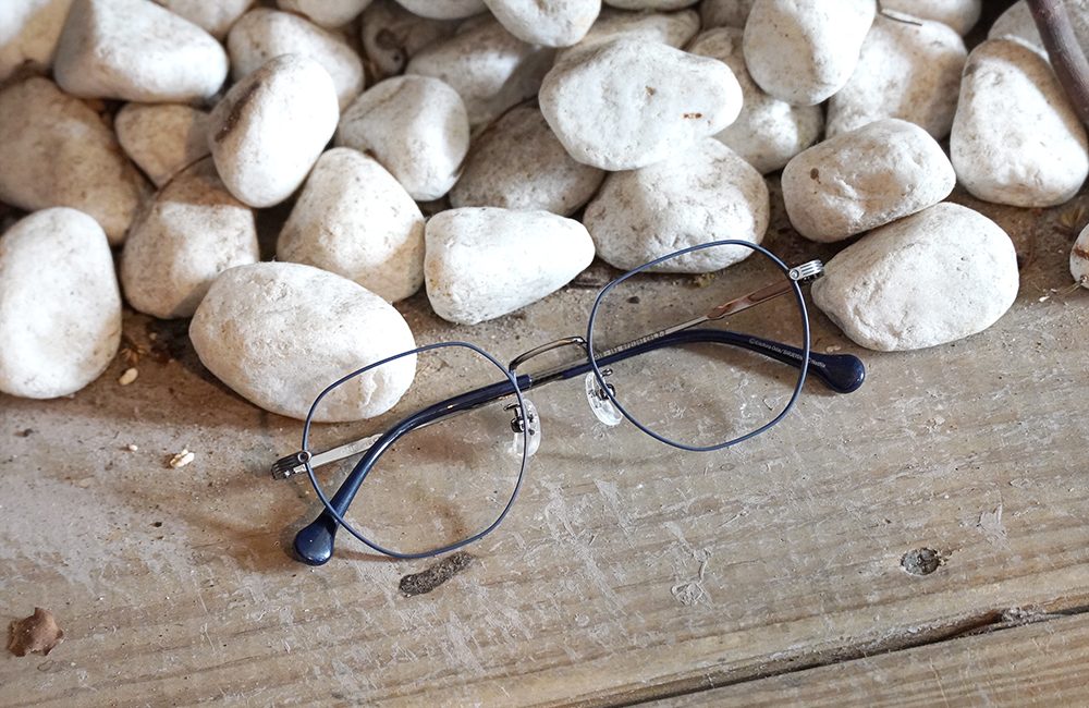 ONE PIECE |卡普-犬首海軍 多邊框眼鏡|海軍藍