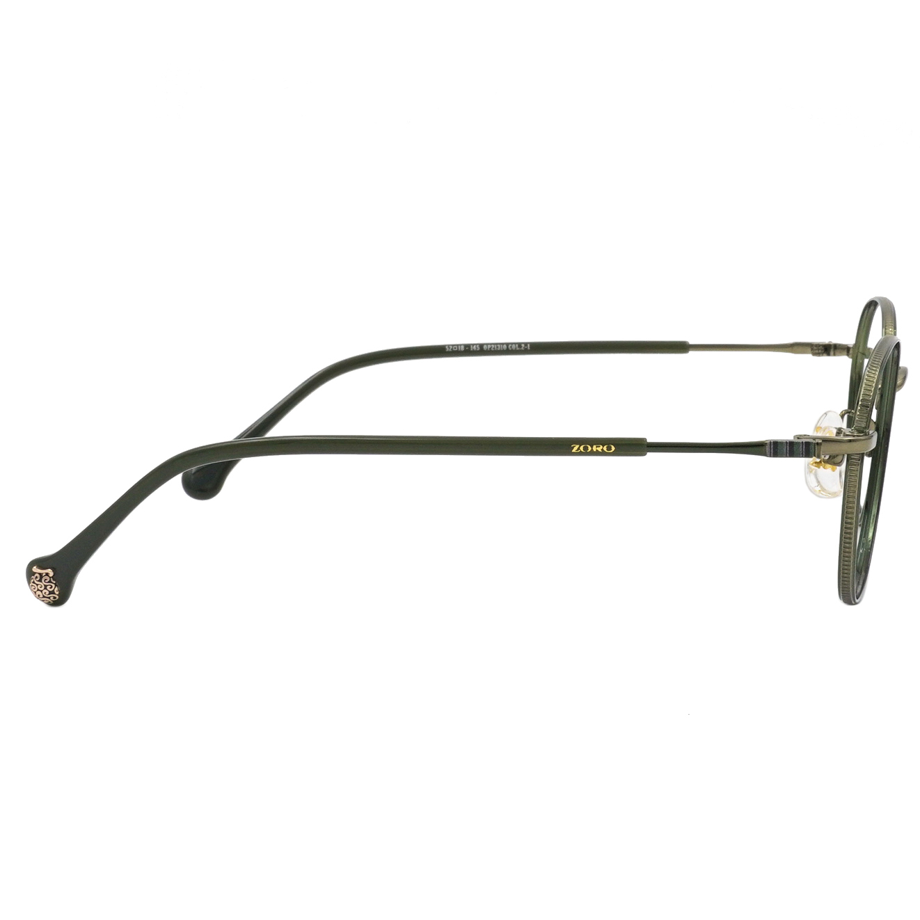 ONE PIECE |索隆-日風腹卷三刀流 多邊圓框眼鏡|橄欖綠