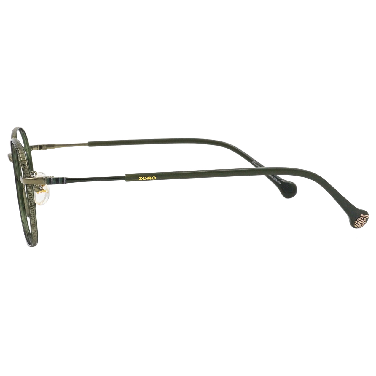 ONE PIECE |索隆-日風腹卷三刀流 多邊圓框眼鏡|橄欖綠